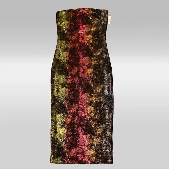 Annes Apparel | Dresses | Rainbow Glittery Tube Dress | Poshmark